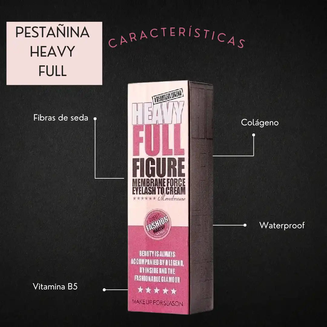 Heavy Full® Máscara 360 Flip – Pestañina 4D Original con volumen extremo