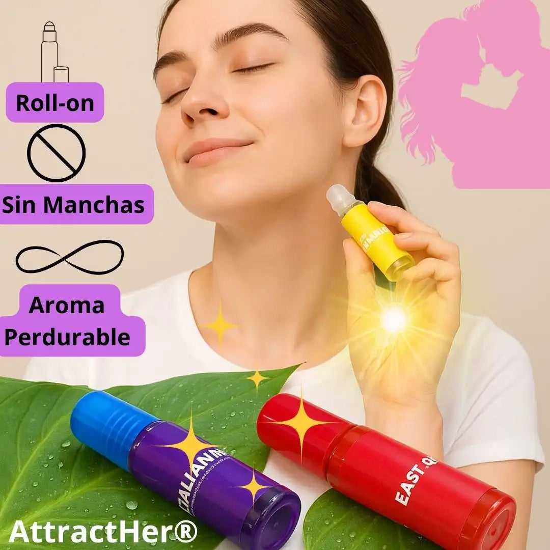AttractHer® | Perfume con Feromonas para Mujer – Aumenta tu atractivo natural al instante