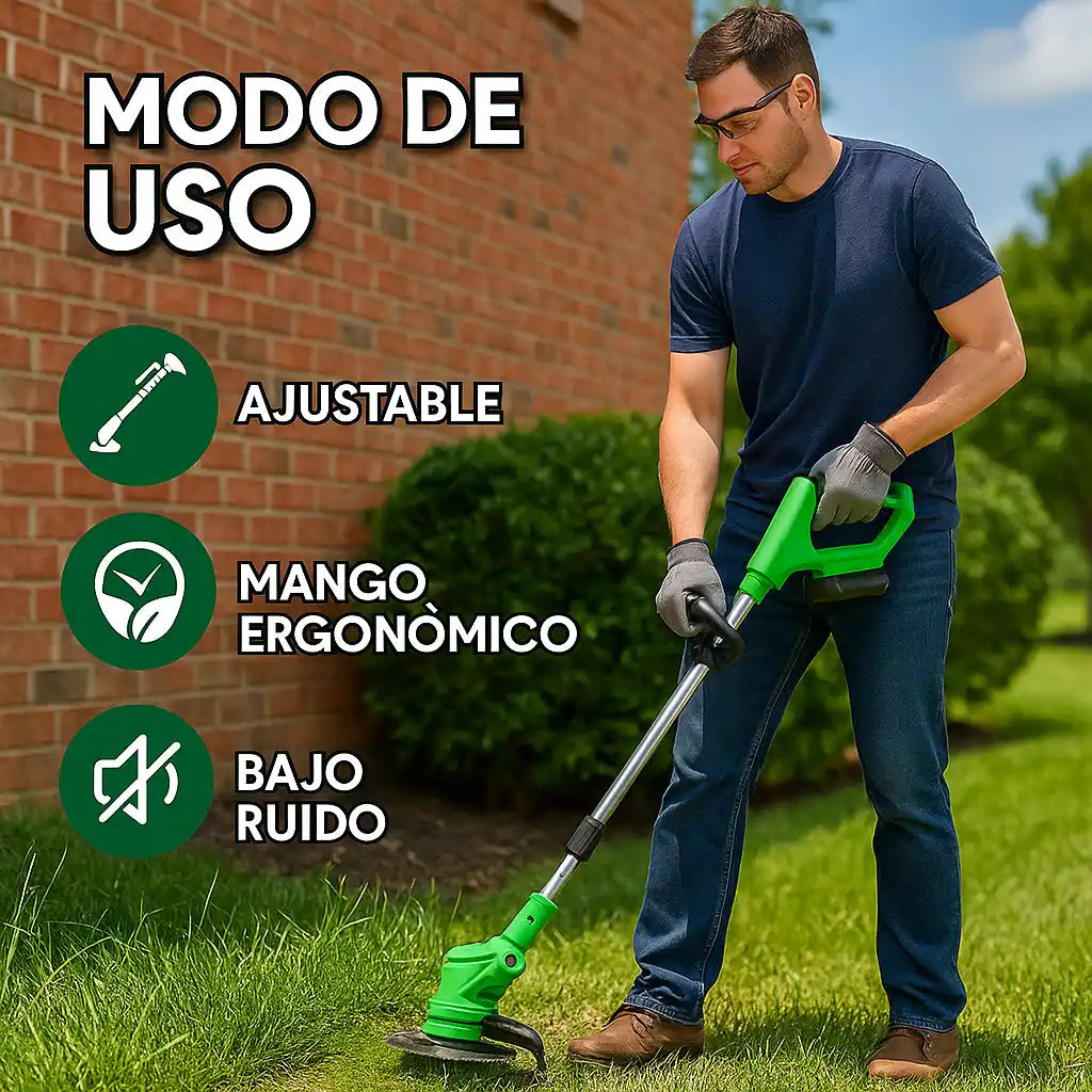 GreenCut® – Guadaña Podadora Inalámbrica 2 en 1