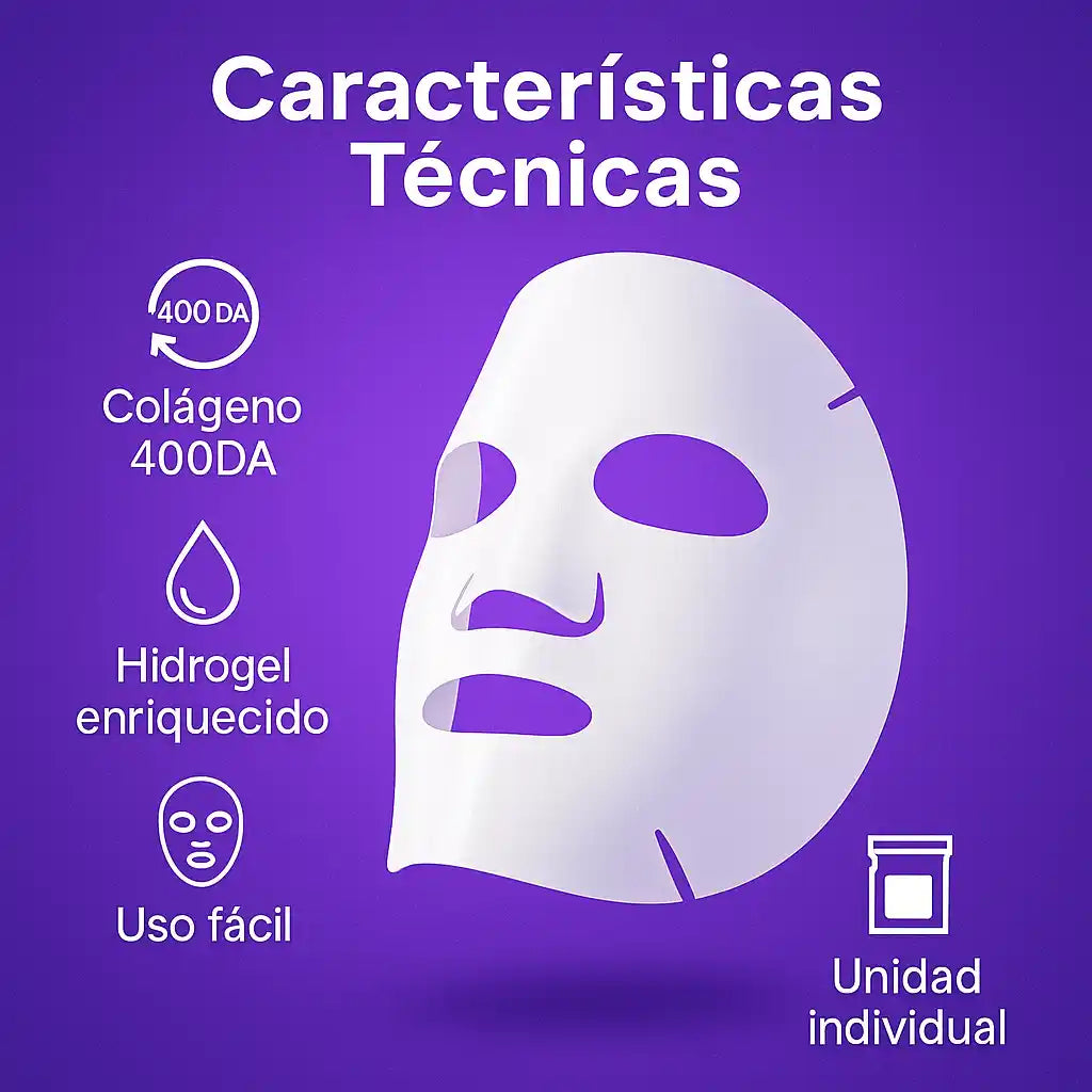 SkinGlow® – Mascarilla de Colágeno Piel Tersa