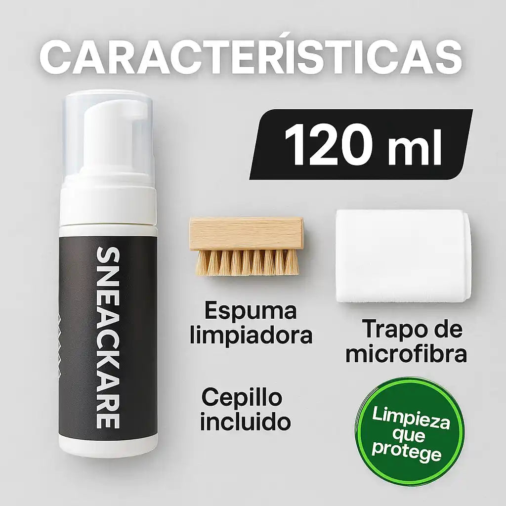 Sneackare® Espuma Limpia Tenis – Mantén tus zapatillas impecables