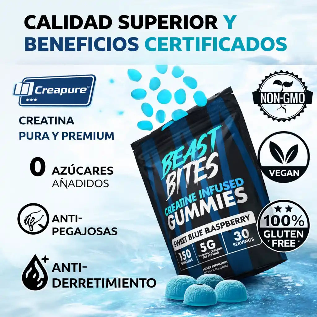 BEASTBITES™ Creatine Gummies – Potencian tu Rendimiento