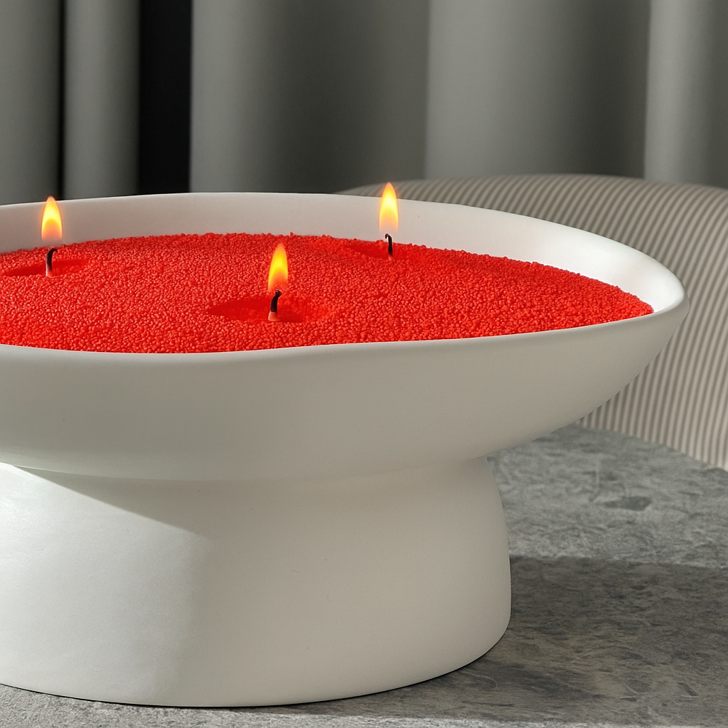 Candle Sand® | Arena de Lujo para Vela — Crea ambientes cálidos, elegantes y seguros sin derretir cera