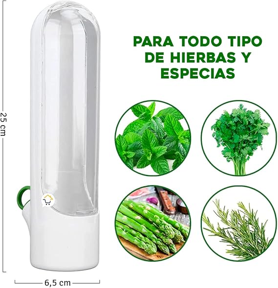 FreshHerbKeeper®: Mantén tus verduras frescas por más tiempo