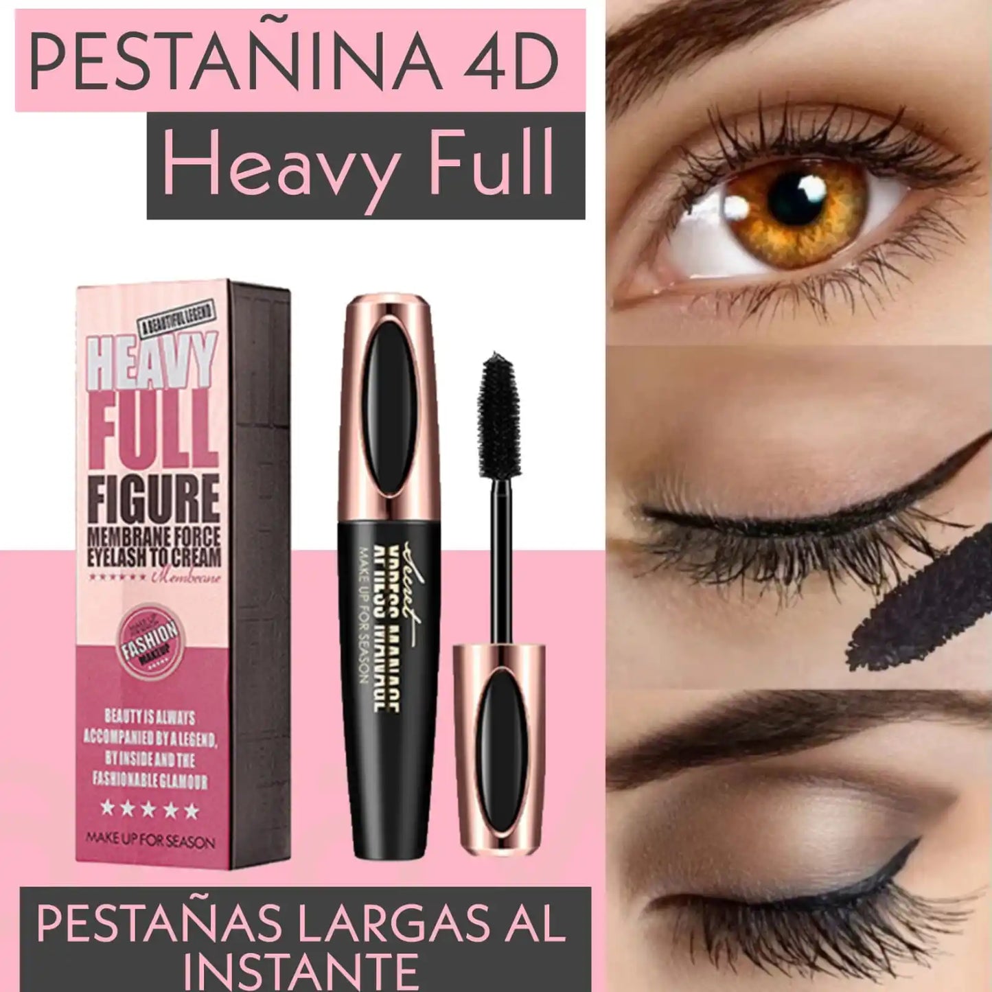 Heavy Full® Máscara 360 Flip – Pestañina 4D Original con volumen extremo