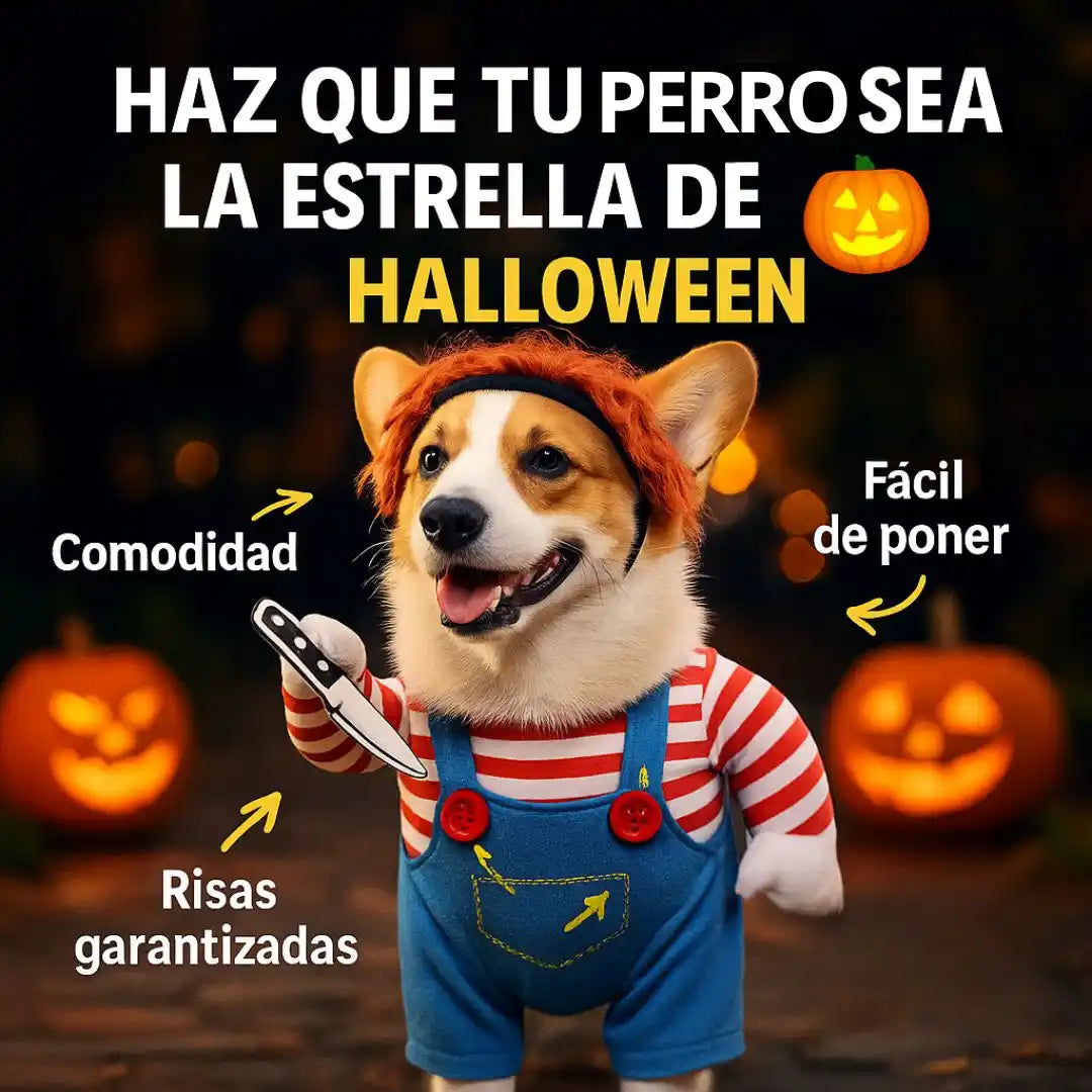 SpookyPaws® – Disfraz Chucky para Perros