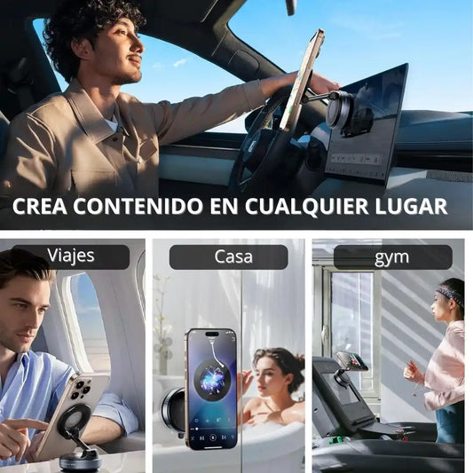 VacuumHold™ – Soporte Magnético al Vacío Multi-Superficie