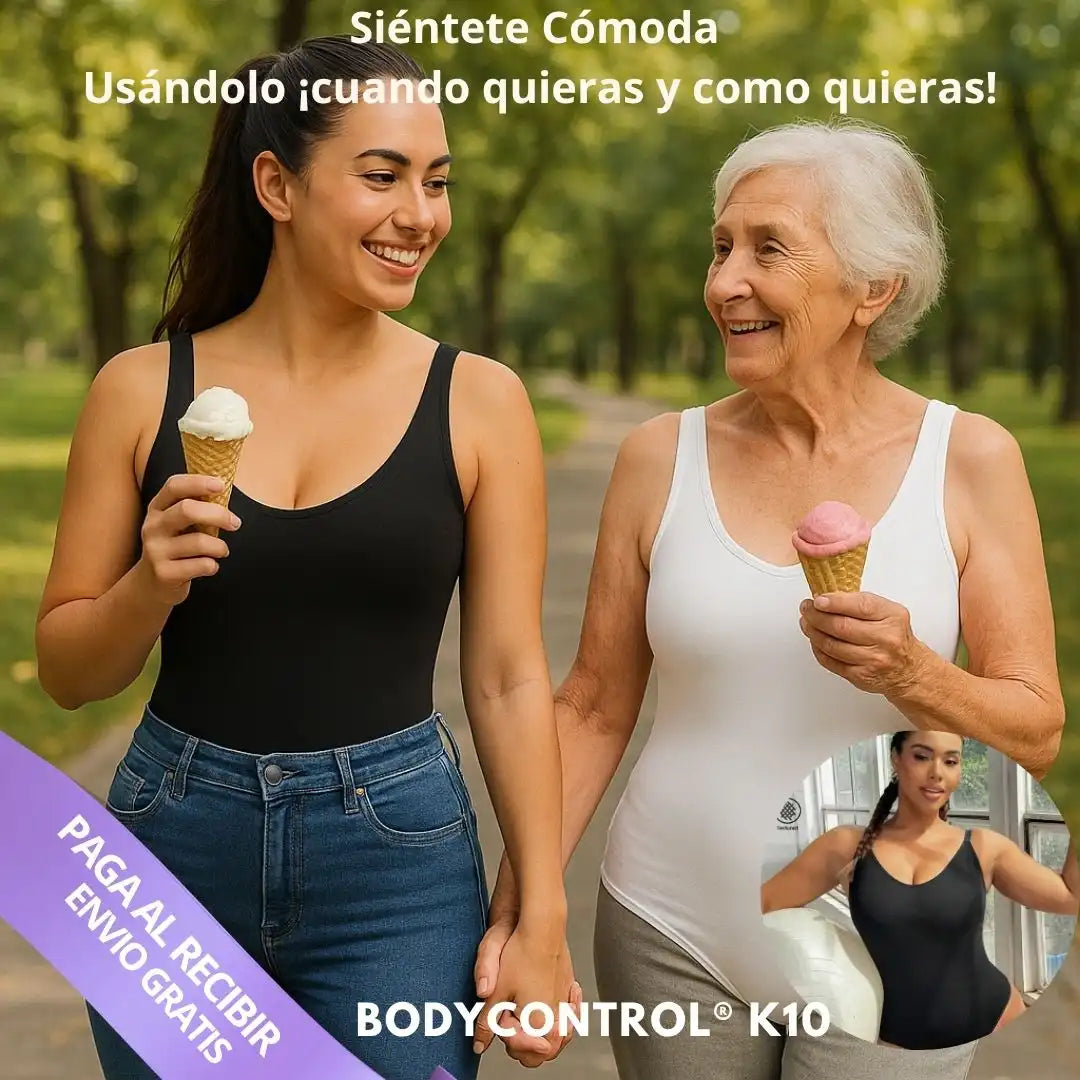 BodyControl® K10 – Body Moldeador de Abdomen Moldea tu figura con elegancia y comodidad