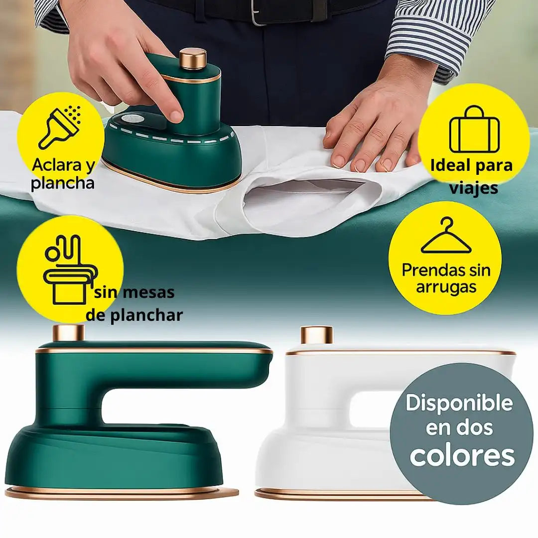 SteamGo™ – Mini Plancha a Vapor Portátil | ¡Ropa Impecable en Segundos, sin quemaduras!