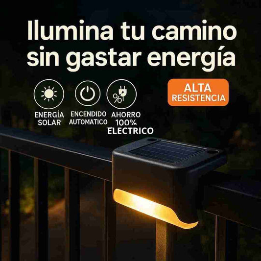 SunStep® – X4 Reflector Lampara Solar Recargable | Iluminación segura y sin cables