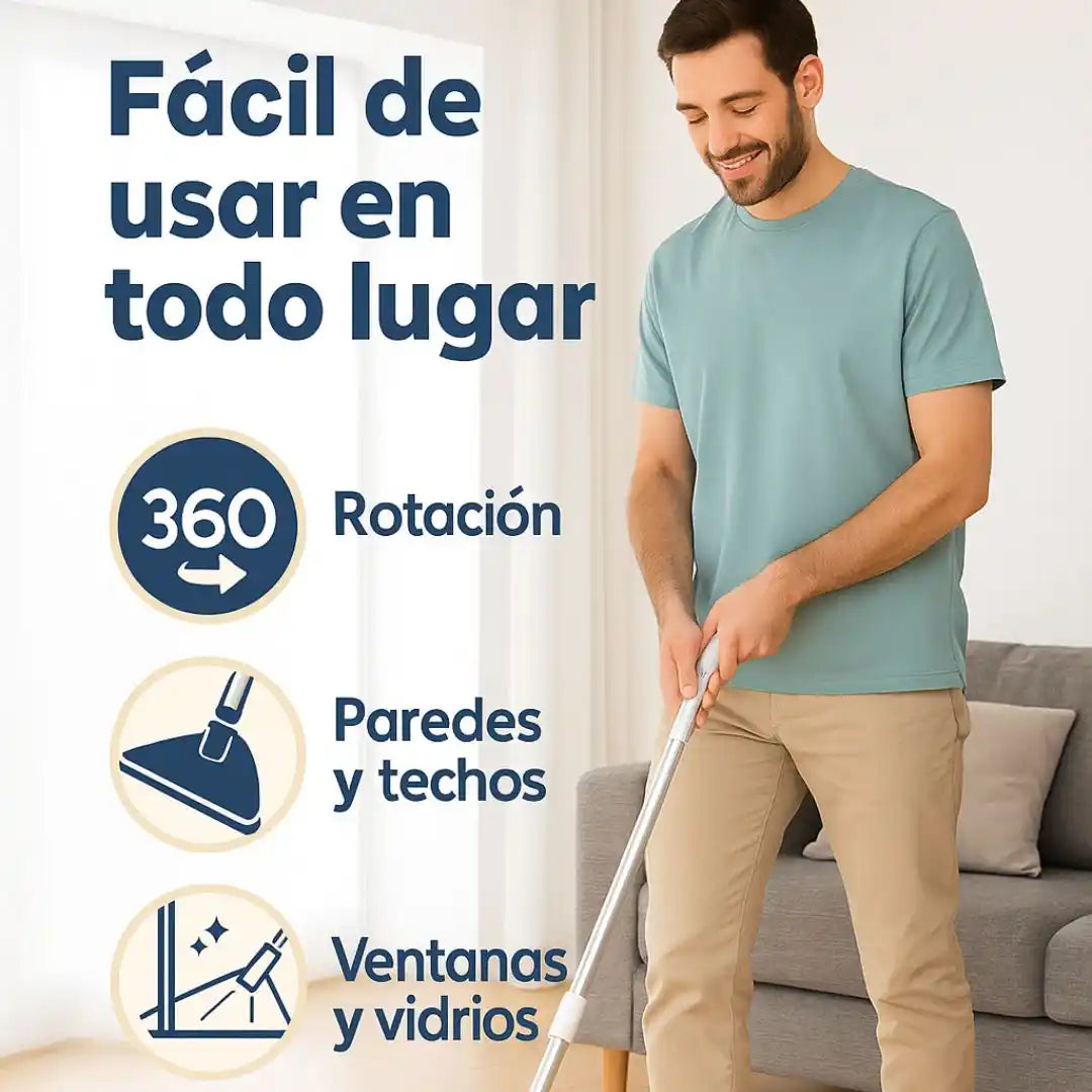 Clean360® Trapeador Triangular – Limpieza profunda hasta en los rincones