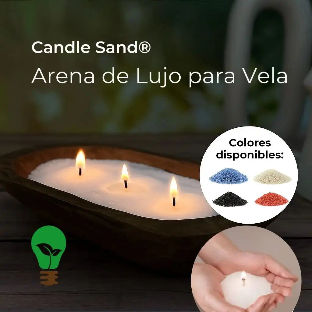 Candle Sand® | Arena de Lujo para Vela  — Crea ambientes cálidos, elegantes y seguros sin derretir cera