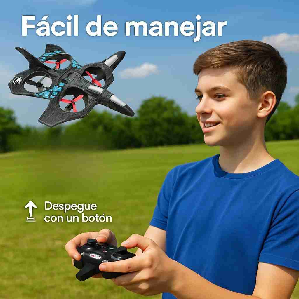 SkyFly® – Avión Con Control Remoto  Vuelo Estable y Acrobacias 360°