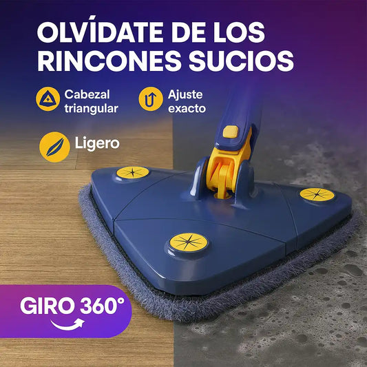 Clean360® Trapeador Triangular – Limpieza profunda hasta en los rincones