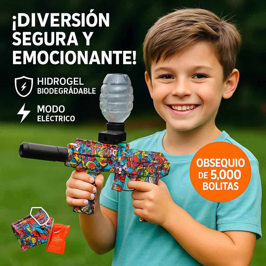 HydroShot® – Pistola de Hidrogel PACK 1.000 Bolitas + Obsequio