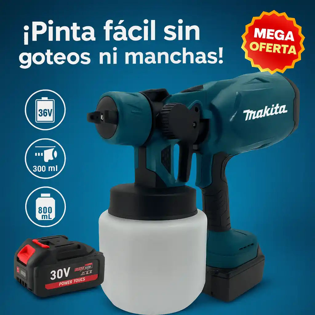 PaintPro® – Pistola de Pintura Inalámbrica | Acabado profesional sin esfuerzo