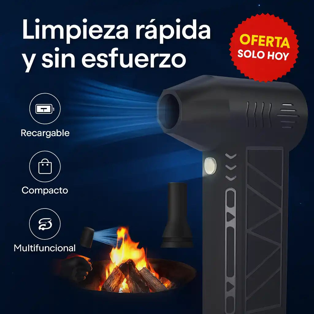 AirBlow® Sopladora Portátil Recargable – Limpieza rápida y sin esfuerzo