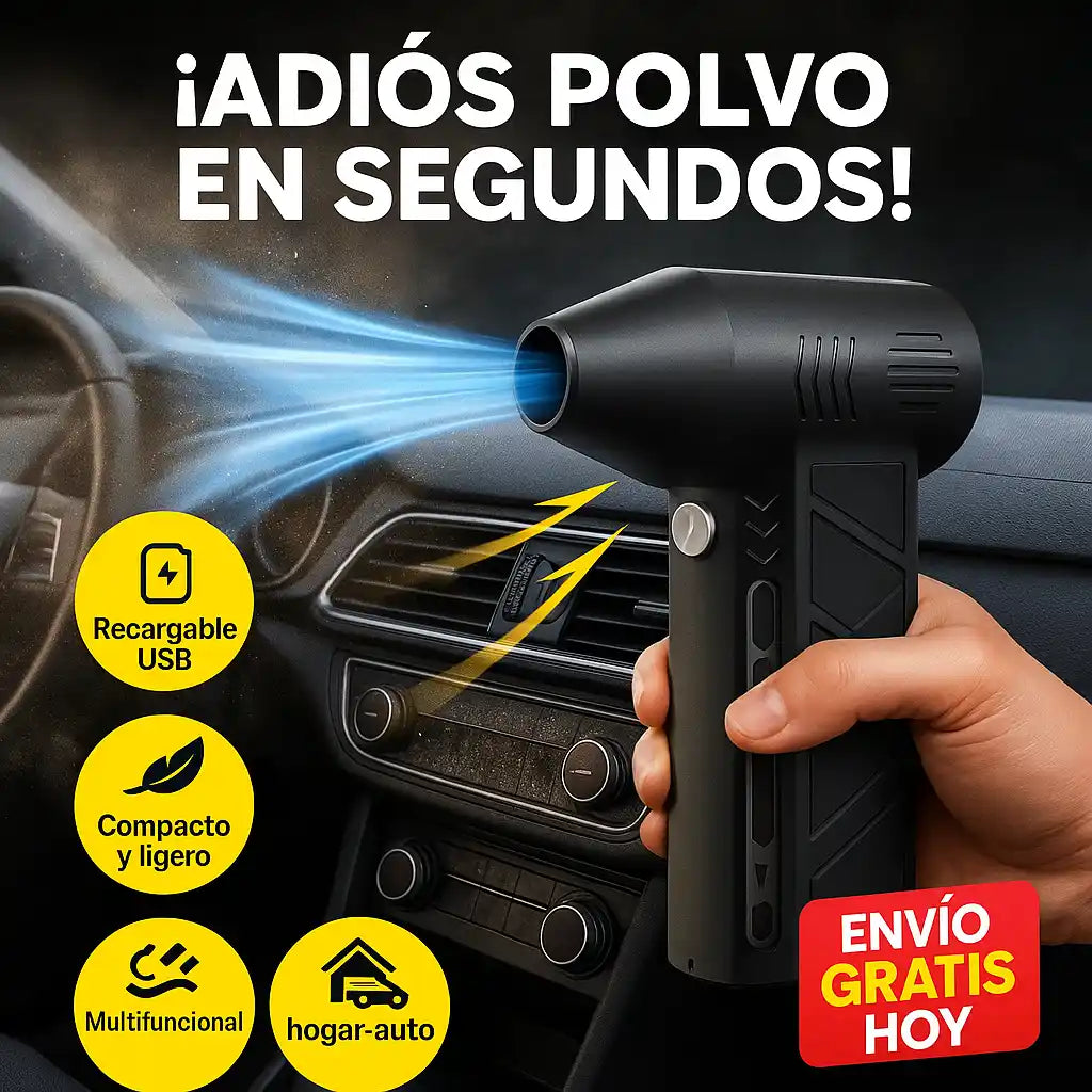 AirBlow® Sopladora Portátil Recargable – Limpieza rápida y sin esfuerzo