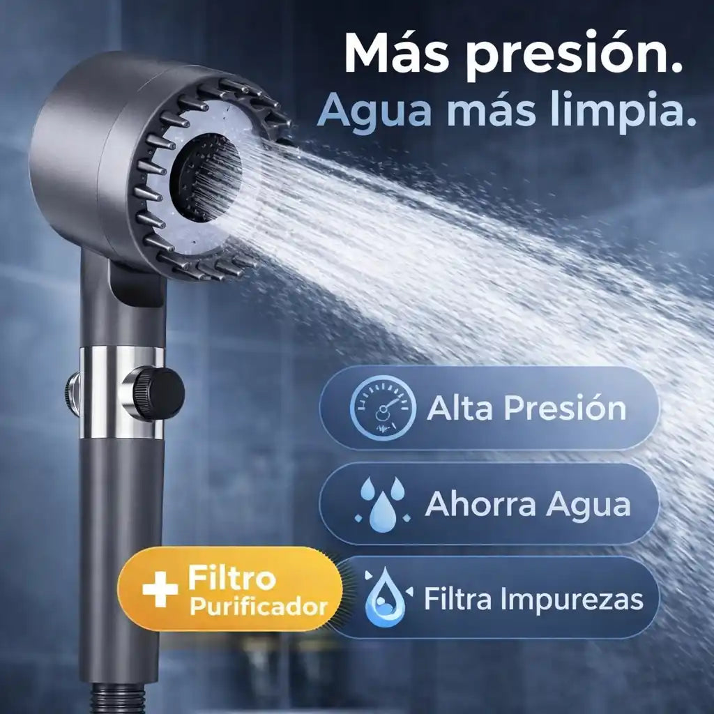 PowerShower™ – Cabezal de Ducha de Alta Presión con Filtro Purificador