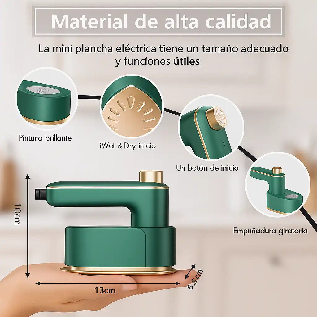 SteamGo™ – Mini Plancha a Vapor Portátil | ¡Ropa Impecable en Segundos, sin quemaduras!