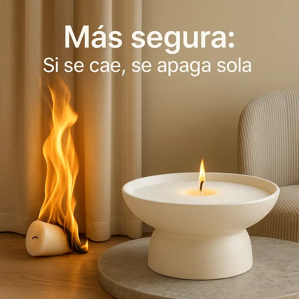 Candle Sand® | Arena de Lujo para Vela  — Crea ambientes cálidos, elegantes y seguros sin derretir cera
