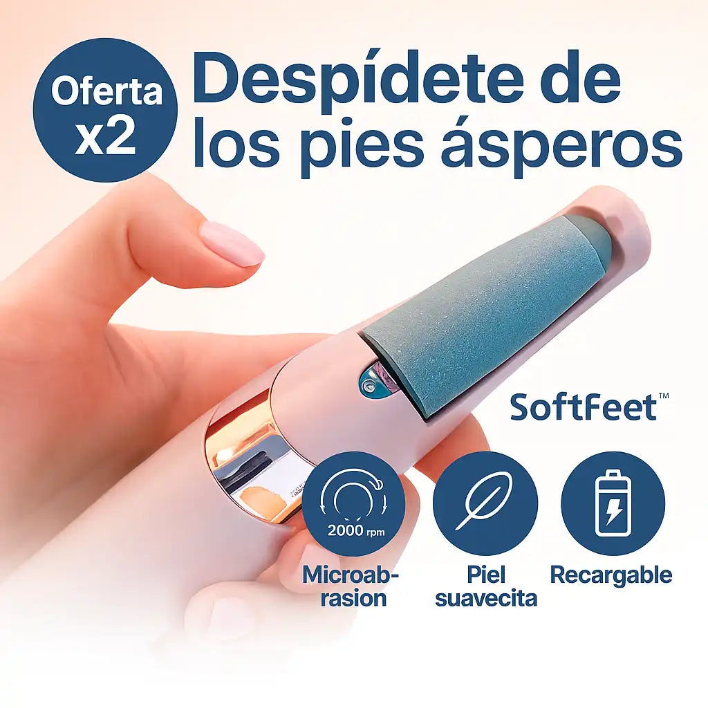 SoftFeet™ – Removedor de Callos Portátil | Pies Suaves al Instante, Sin Dolor