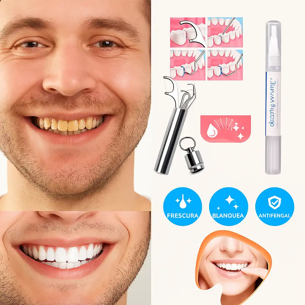 Smile white™ | Combo Blanqueador + Limpieza Dental Profesional en Casa