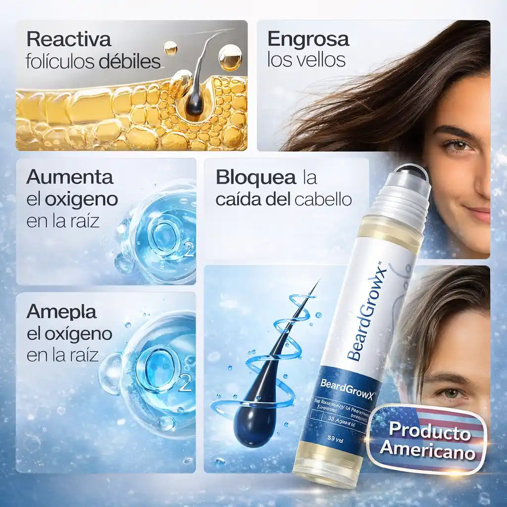 BeardGrowX™ –  Bodywise Activador Capilar Roll-On