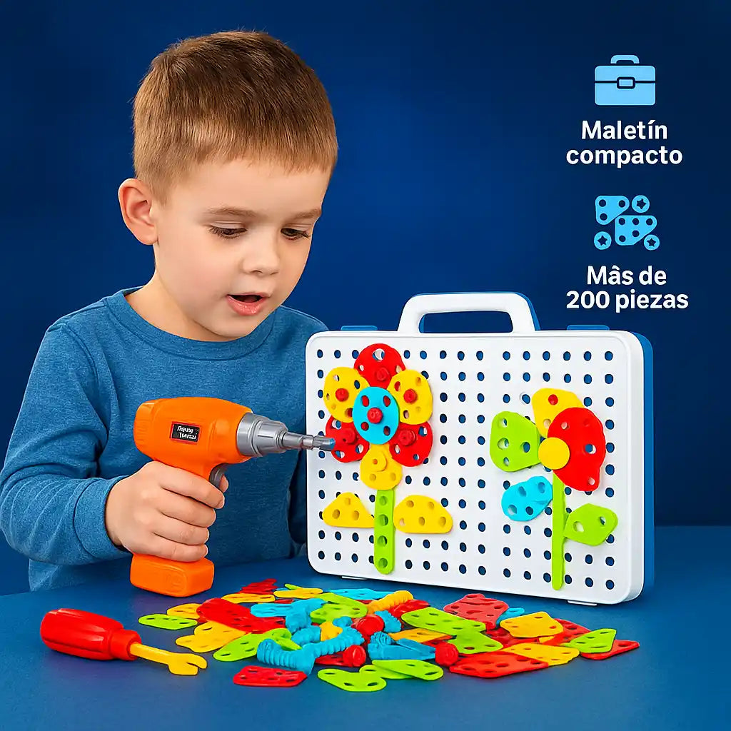 BuildMaster® Caja de Herramientas 3D – Juego educativo de taladro