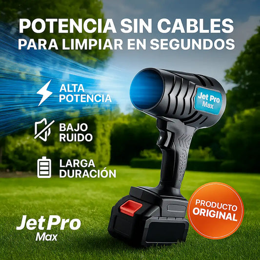 Jet Pro Max® – Soplador Inalámbrico Eléctrico Potencia sin cables para limpiar en segundos