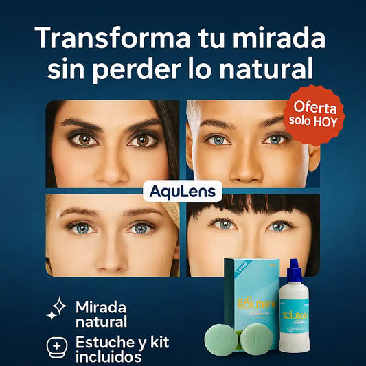 AquaLens® – Lentes de contacto cosméticos con estuche | Mirada natural y profunda