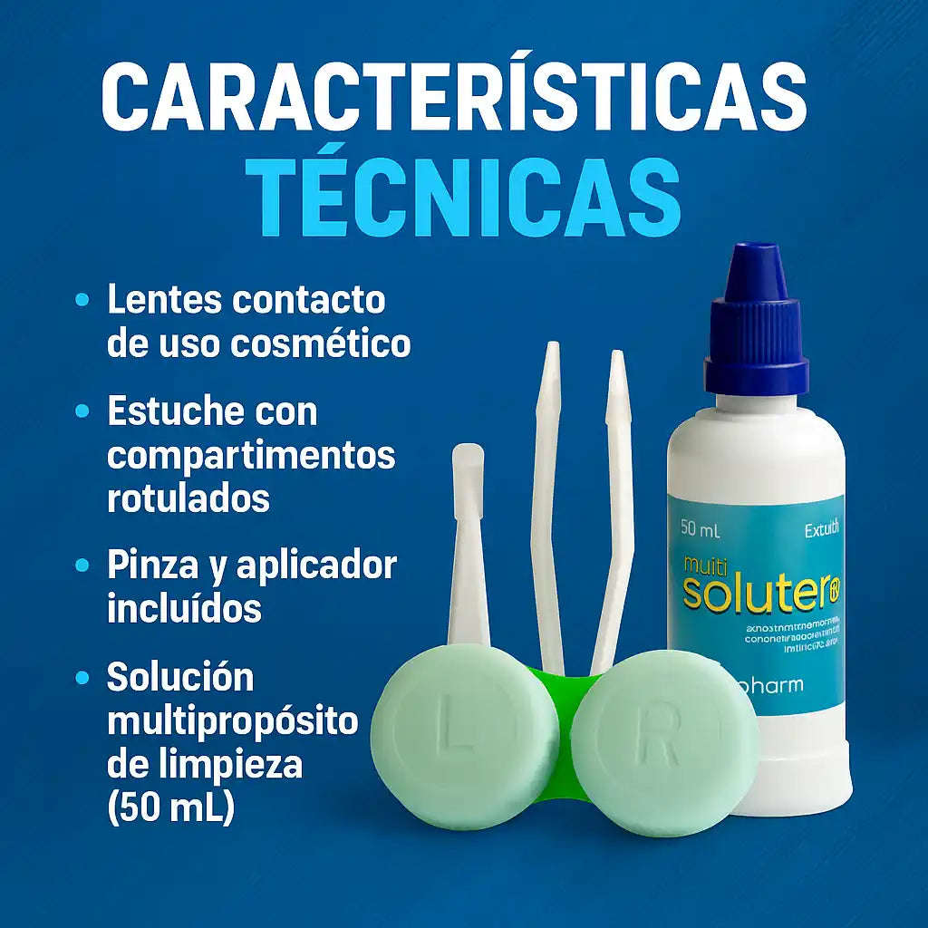 AquaLens® – Lentes de contacto cosméticos con estuche | Mirada natural y profunda