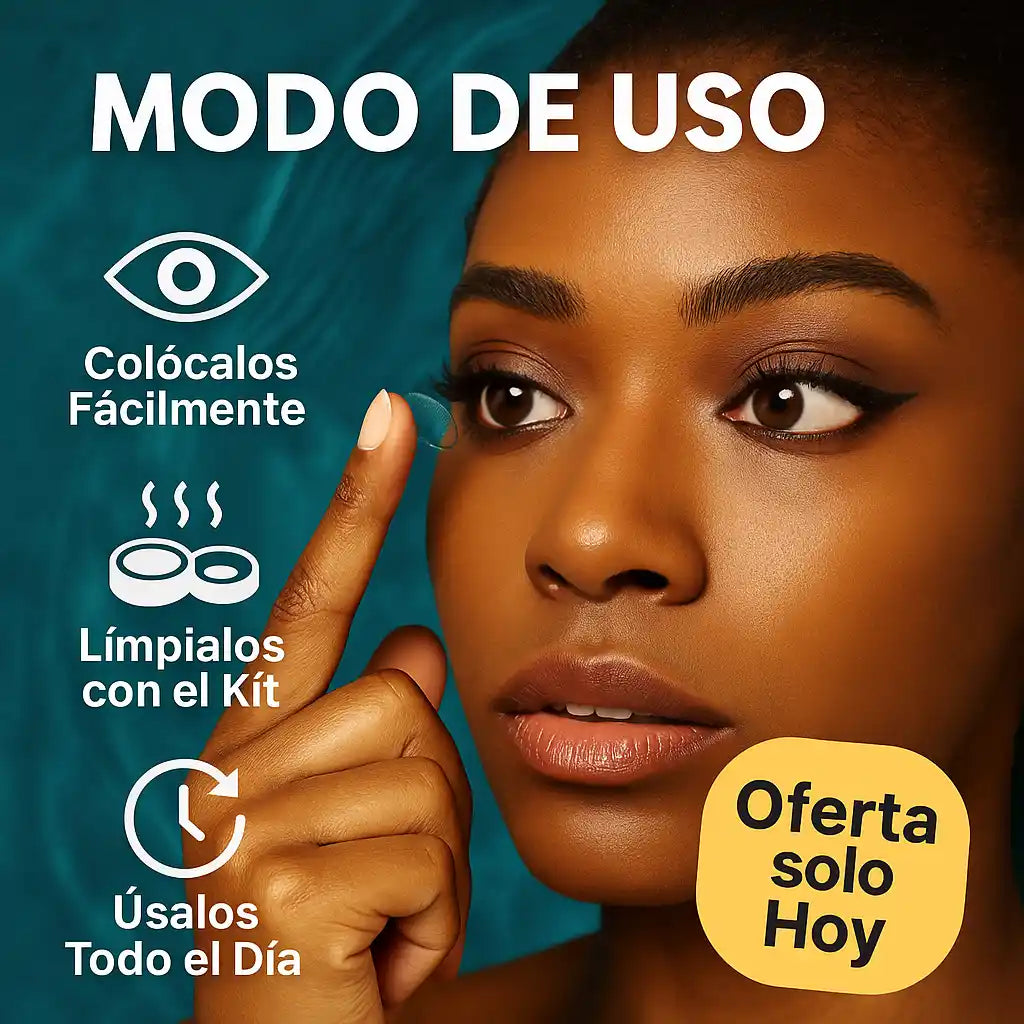 AquaLens® – Lentes de contacto cosméticos con estuche | Mirada natural y profunda