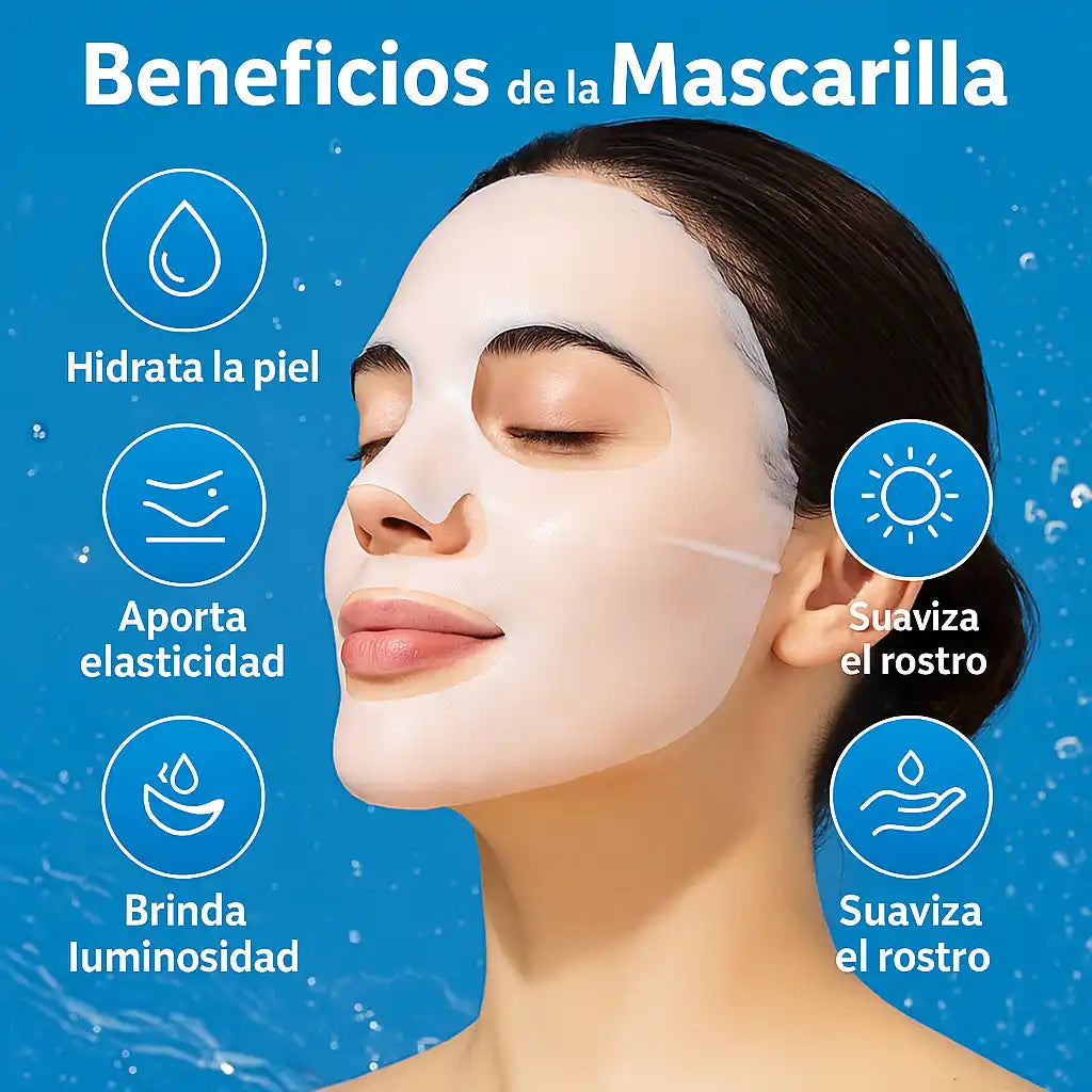 SkinGlow® – Mascarilla de Colágeno Piel Tersa