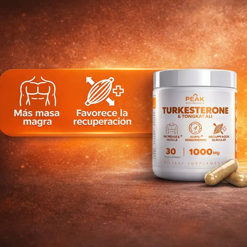 Turkesterona® en Cápsulas | Apoyo Natural para Fuerza y Masa Magra