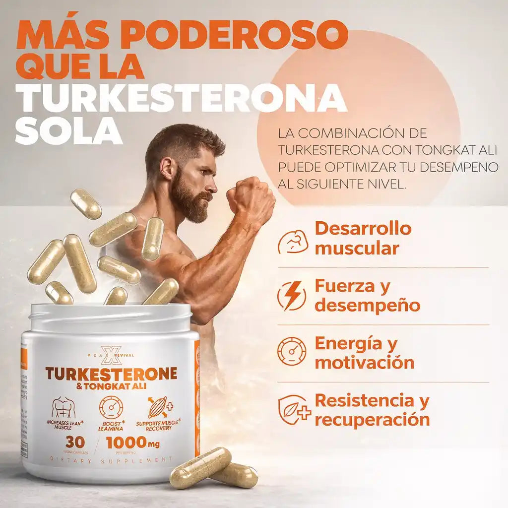 Turkesterona® en Cápsulas | Apoyo Natural para Fuerza y Masa Magra