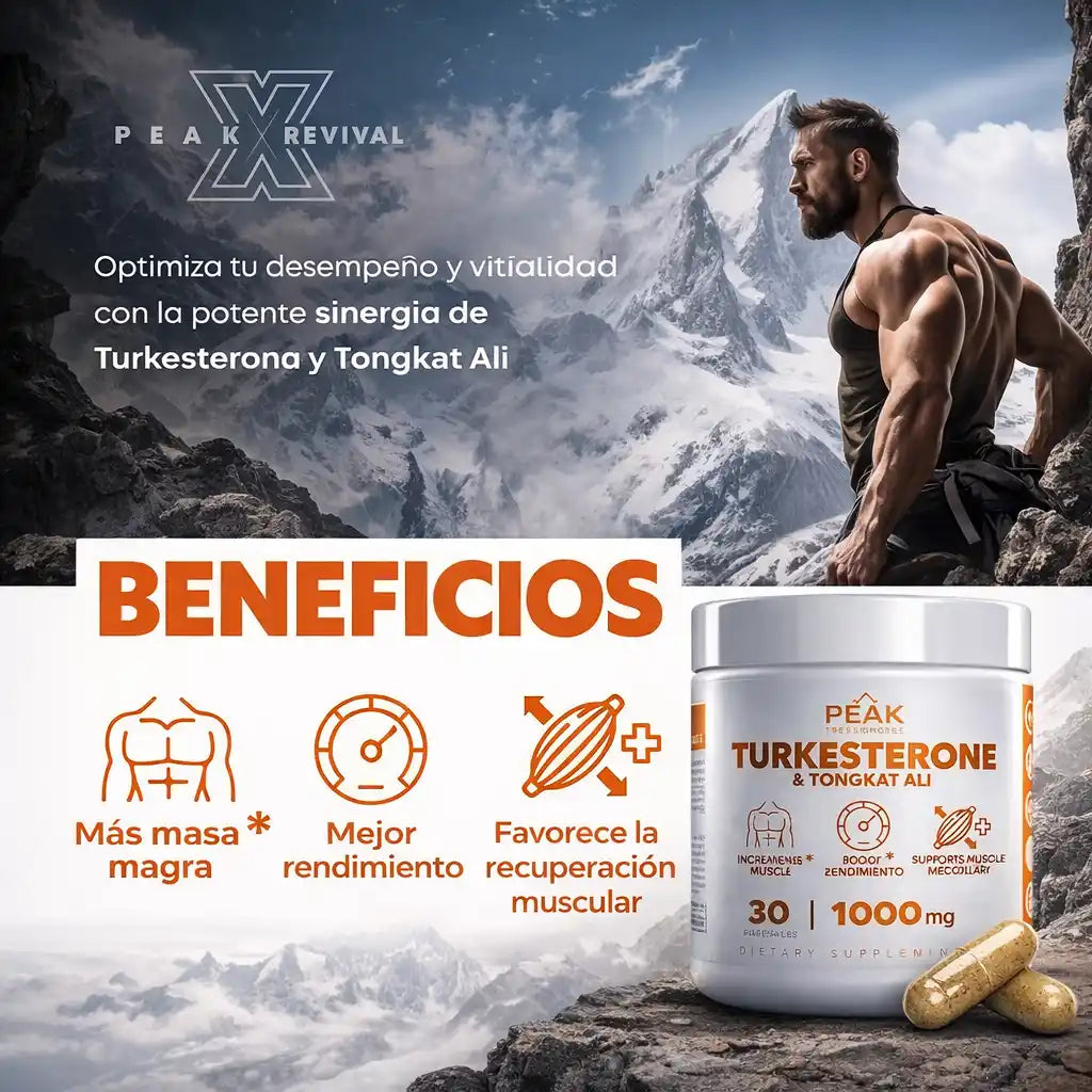 Turkesterona® en Cápsulas | Apoyo Natural para Fuerza y Masa Magra