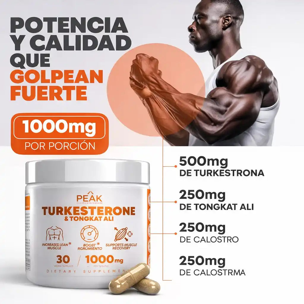 Turkesterona® en Cápsulas | Apoyo Natural para Fuerza y Masa Magra