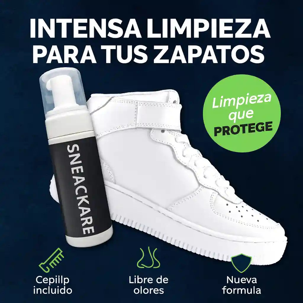 Sneackare® Espuma Limpia Tenis – Mantén tus zapatillas impecables