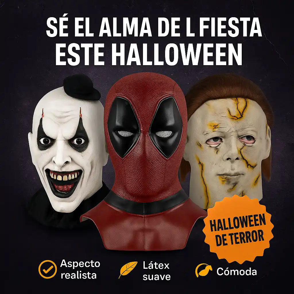 ScaryMask® – Máscara Realista de Látex | Sé el alma de la fiesta este Halloween