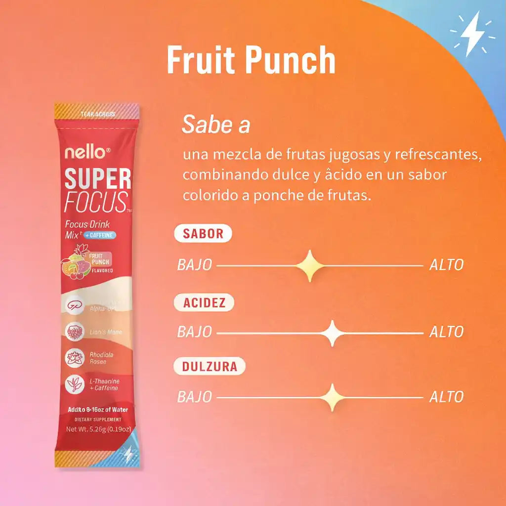 Nello® Super Focus – Enfoque Mental Avanzado con Energía Limpia