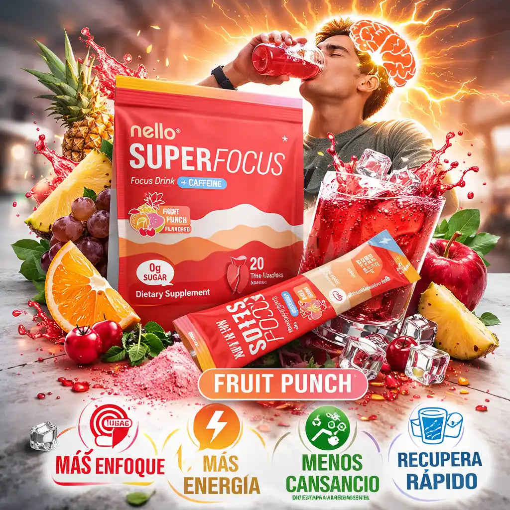 Nello® Super Focus – Enfoque Mental Avanzado con Energía Limpia