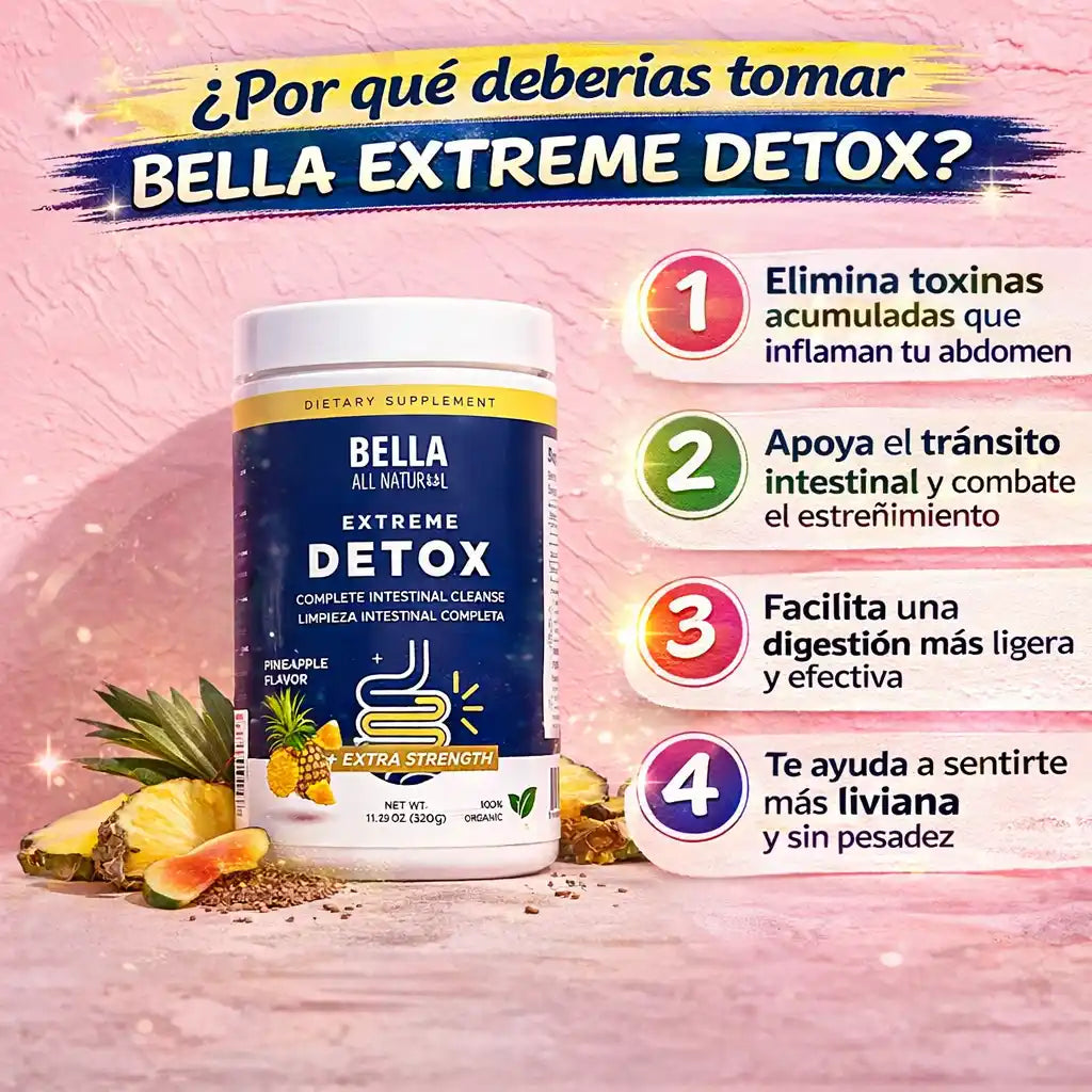 BellaCleanse™ Detox de Piña Limpieza intestinal que ayuda a desinflamar
