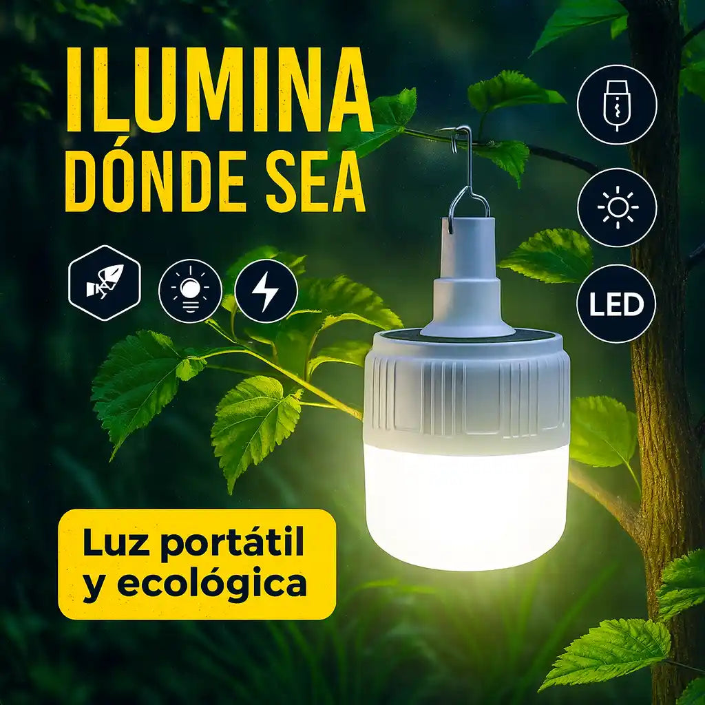 SolarBright® – Bombillo Solar Recargable