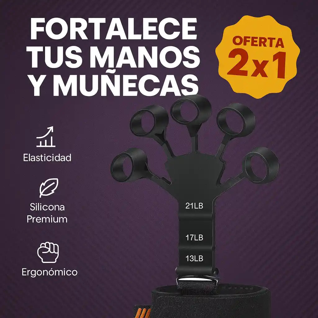 Oferta 2x1 FlexiGrip™ – Entrenador de dedos en silicona | Antebrazos y muñecas mas fuertes.