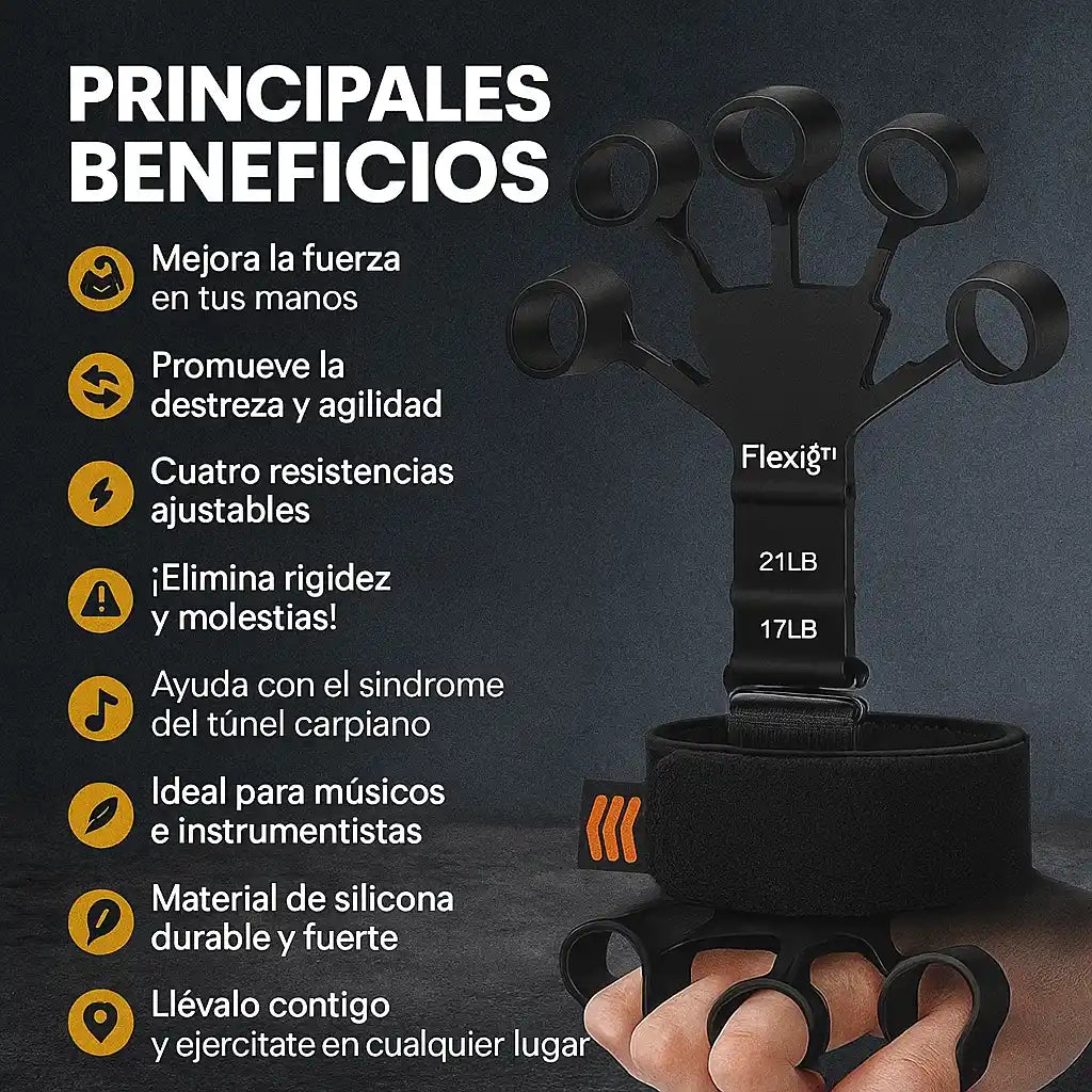 Oferta 2x1 FlexiGrip™ – Entrenador de dedos en silicona | Antebrazos y muñecas mas fuertes.