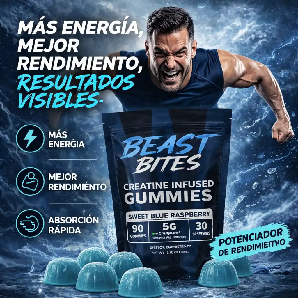 BEASTBITES™ Creatine Gummies – Potencian tu Rendimiento