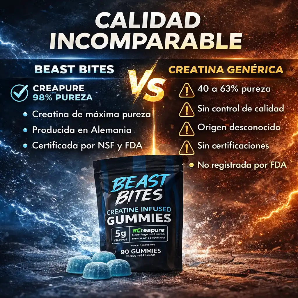 BEASTBITES™ Creatine Gummies – Potencian tu Rendimiento