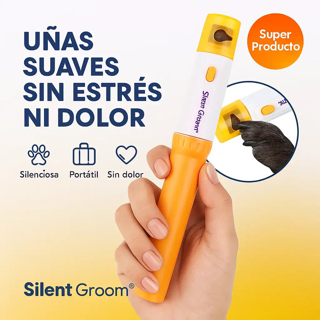 Silent Groom pro® – Lima Eléctrica para Mascotas | Uñas suaves sin estrés ni dolor