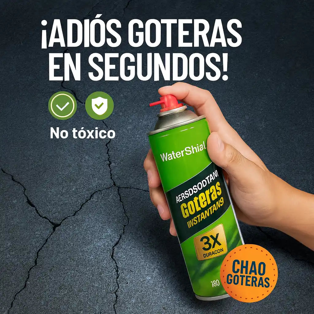 WaterShield® – Aerosol Tapa Goteras Instantáneo (750 ml)
